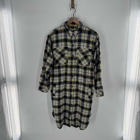 New! Barbour Lunan Plaid Button Down Dress Size US 10 - Picture 3 of 11